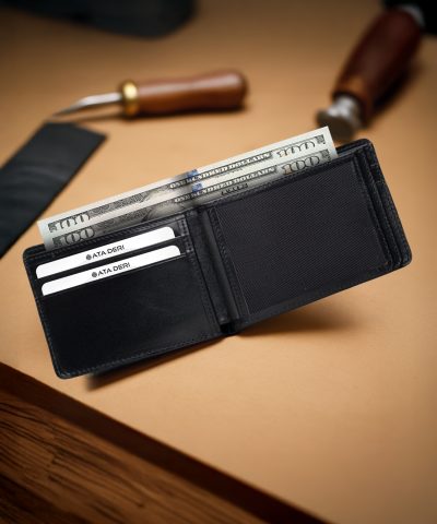 Premium Cüzdan Hakiki Deri Cüzdan Siyah 1001