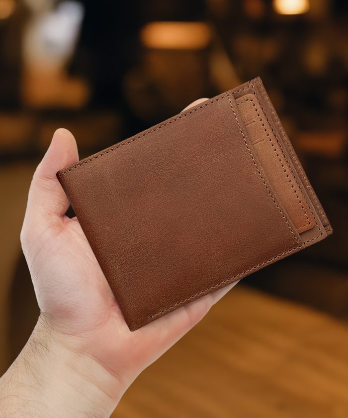 Crazy Kanguru Bölmeli Hakiki Deri Cüzdan Taba 1026