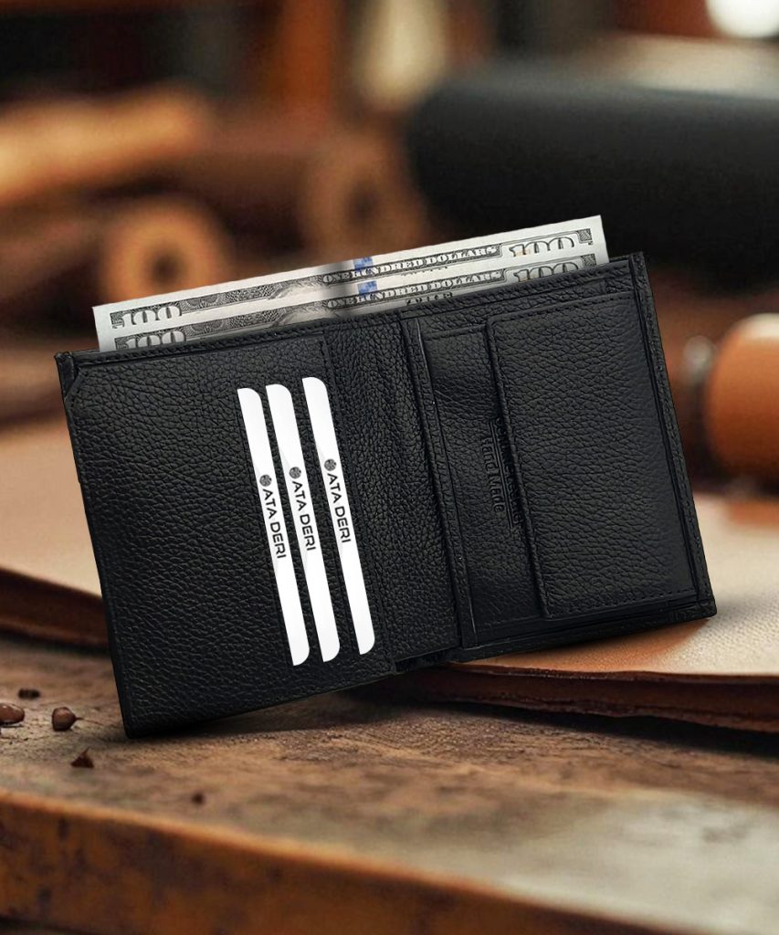 Erkek Hakiki Deri Bozuk Para Gözlü Cüzdan Dikey 158_2