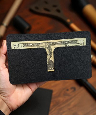 Siyah Hakiki Deri Kartlık