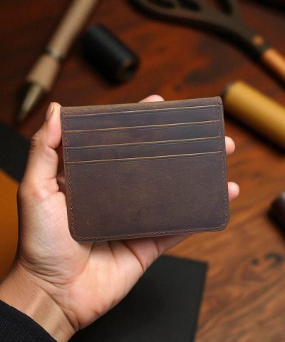 Mıknatıslı Kartlık Cüzdan Kahve