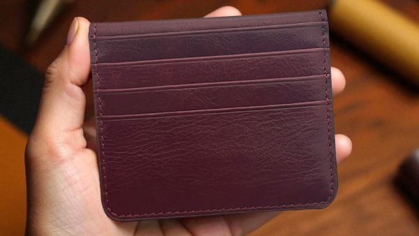 Hakiki Deri Kartlık Cüzdan Bordo