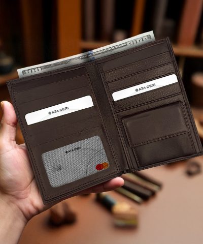 Kahve Deri Cüzdan Büyük Boy 082