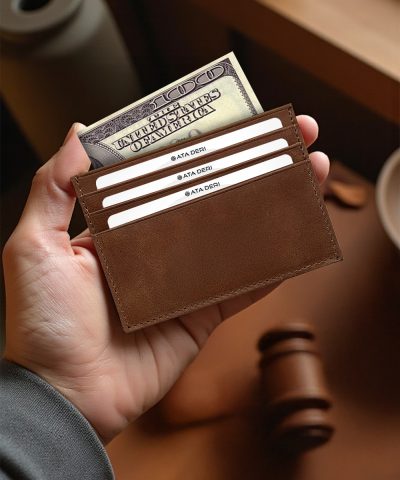 Crazy Hakiki Deri Kartlık Taba