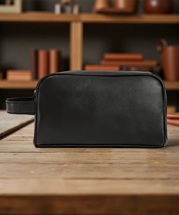 Siyah Gerçek Deri El Çantası