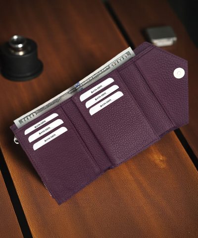 Zarf Mor Kadın Cüzdan